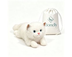 Bondly Verzwaringsknuffel Kat - 55cm/2kg - Verzwaarde Knuffel - Softskin Friendly - Voor Kinderen & Volwassenen - Weighted Plush Anxiety - Sensorisch Speelgoed