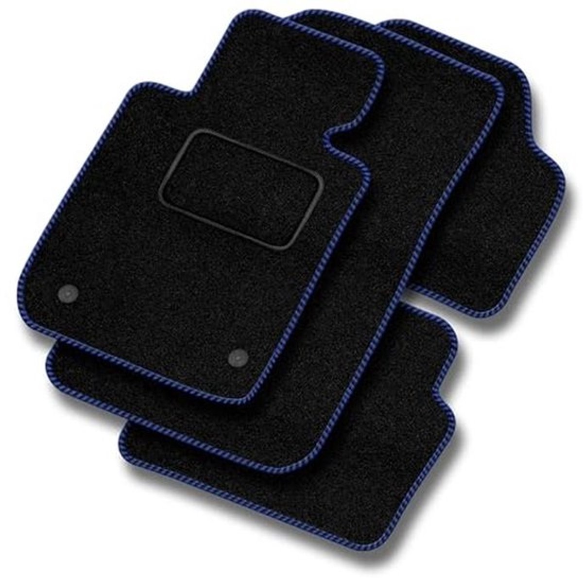 Velours vloermatten auto voor Volkswagen Golf VII 2012-2020 - 7 mm - Zwart