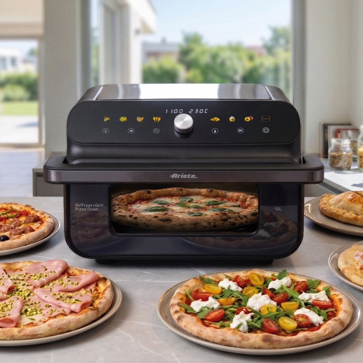 Ariete 4649/00 Airfryer + Pizzaoven & Grill – 10L – 2000W – Pizza tot 30 cm – 8 Programma's – 230°C – foto 3