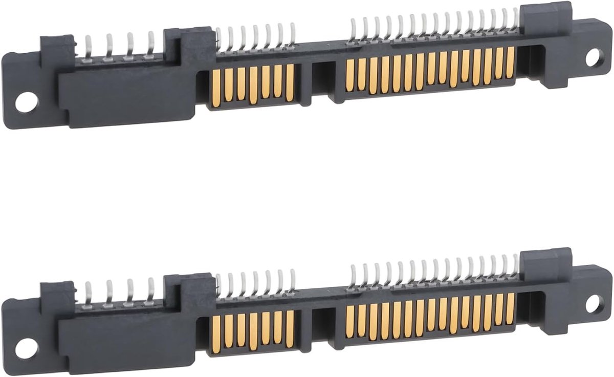 SATA Mannelijke Soldeer Connector 7+15+4 Pin - 64,1 mm - Geschikt voor laptop harde schijf reparatie - 2 stuks - ShopVlot