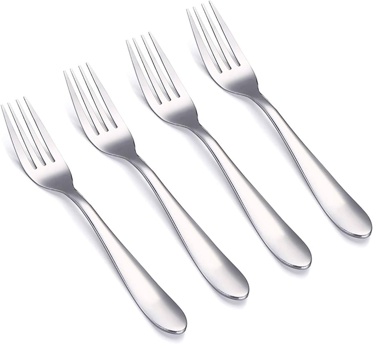 SnelShoppen - 4-delige Kinder Vorken Set - RVS Kindervorken - Kinderdiner Bestek - 14.5cm - Duurzaam en Veilig - Perfect voor Thuis, Restaurant en Fee