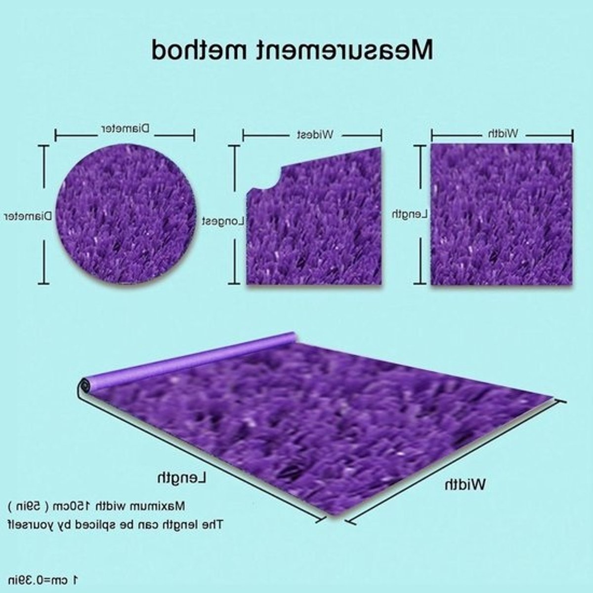 Kunstgrastapijt - Siergras voor gazon - Voor buitenruimte - Hoge dichtheid - 2.5 cm dik - Groen