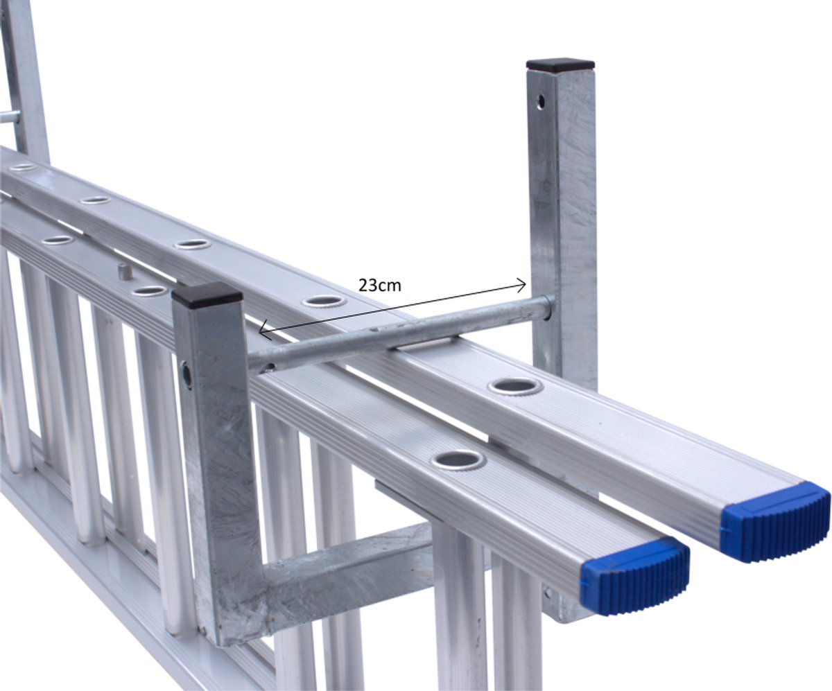 Alu-Top Ophangset 3-delig ladder - Muurbeugel