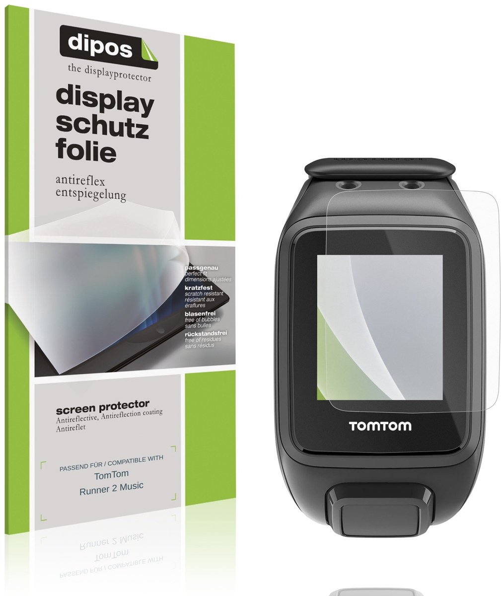 dipos – 6x Matte Beschermfolie geschikt voor TomTom Runner 2 Music | Krasbestendige & antireflecterende Screenprotector Ultra-Thin