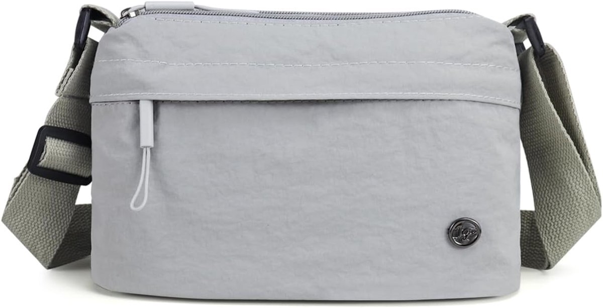Schoudertas voor dames, nylon, kleine handtas met meerdere zakken met ritssluiting, waterdichte crossbody tas - ShopVlot