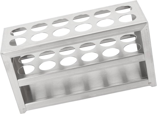 Centrifuge Buisrek - Testbuis Houder - Laboratorium Experimenten - 3 Laags Ontwerp - 12 Gaten 19mm - Metaal — afbeelding 4