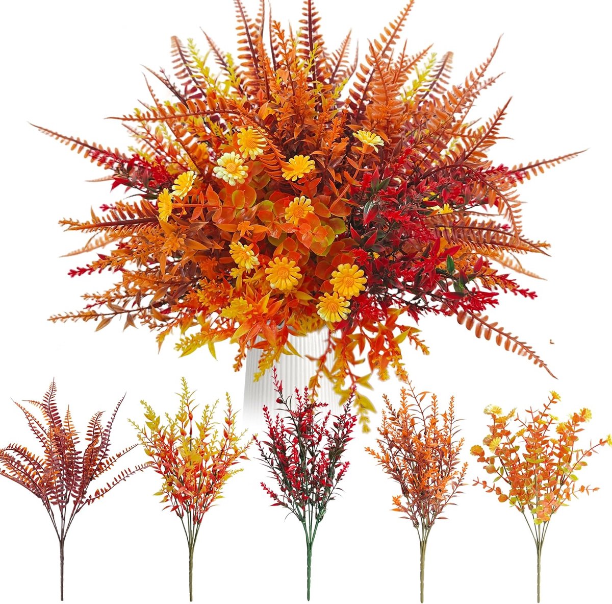 Kunstbloemen als echte herfstdecoratie herfstboeket herfst balkonplanten