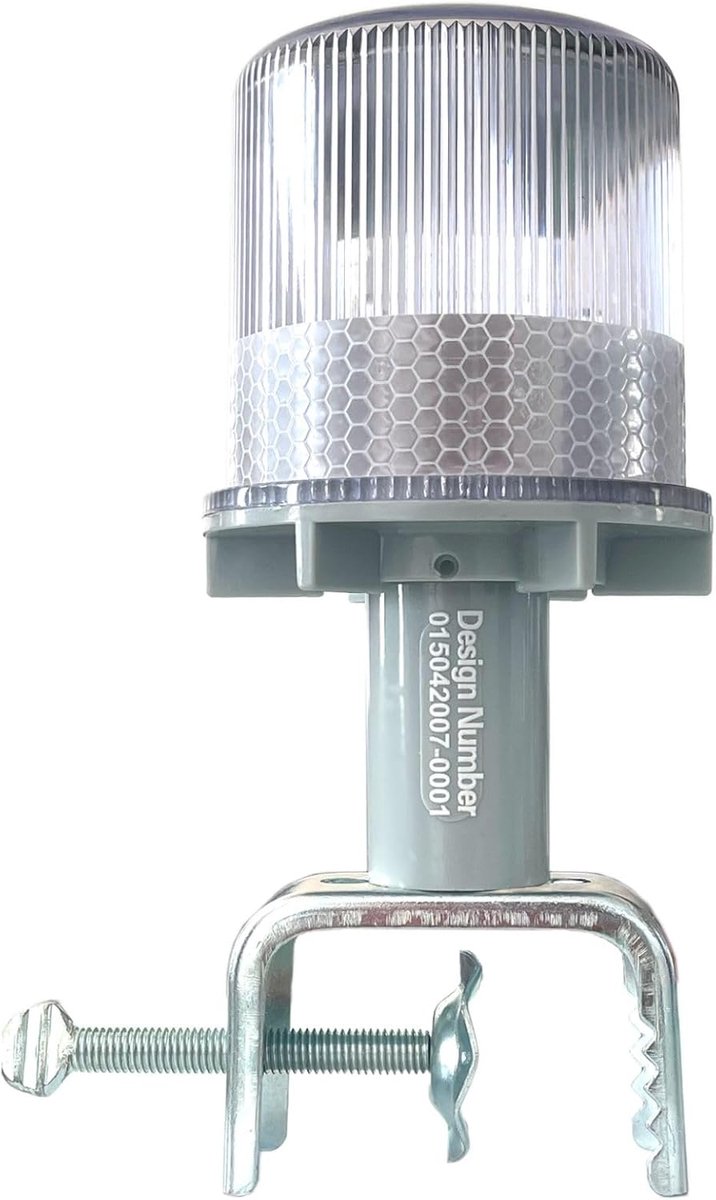 Fire Navigatielicht op zonne-energie voor boten, bootankerlicht met 3 verlichtingsmodi, 360° waarschuwingslampen, IP65 waterdicht ontwerp voor waarschuwing van zeilschepen, straten