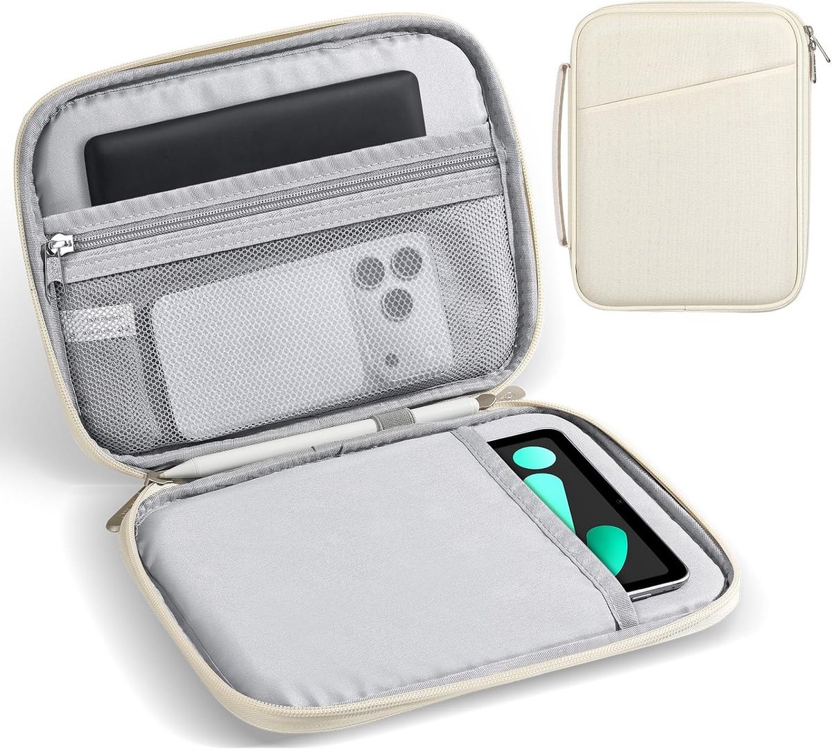 Padded Tablet Sleeve voor 7-8 Inch Tablets - Beschermhoes voor iPad Mini en Andere Tablets, Draagbare Bescherming