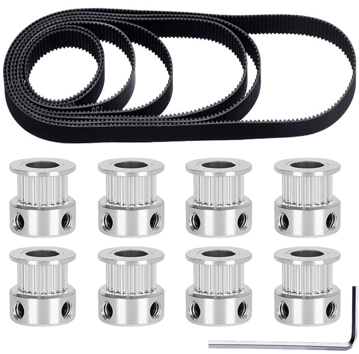 2GT Timing Belt 110mm 112mm 122mm 158mm 200mm 280mm 300mm 400mm Width 6mm Closed Loop Rubber Belt for 3D Printer with - ShopVlot