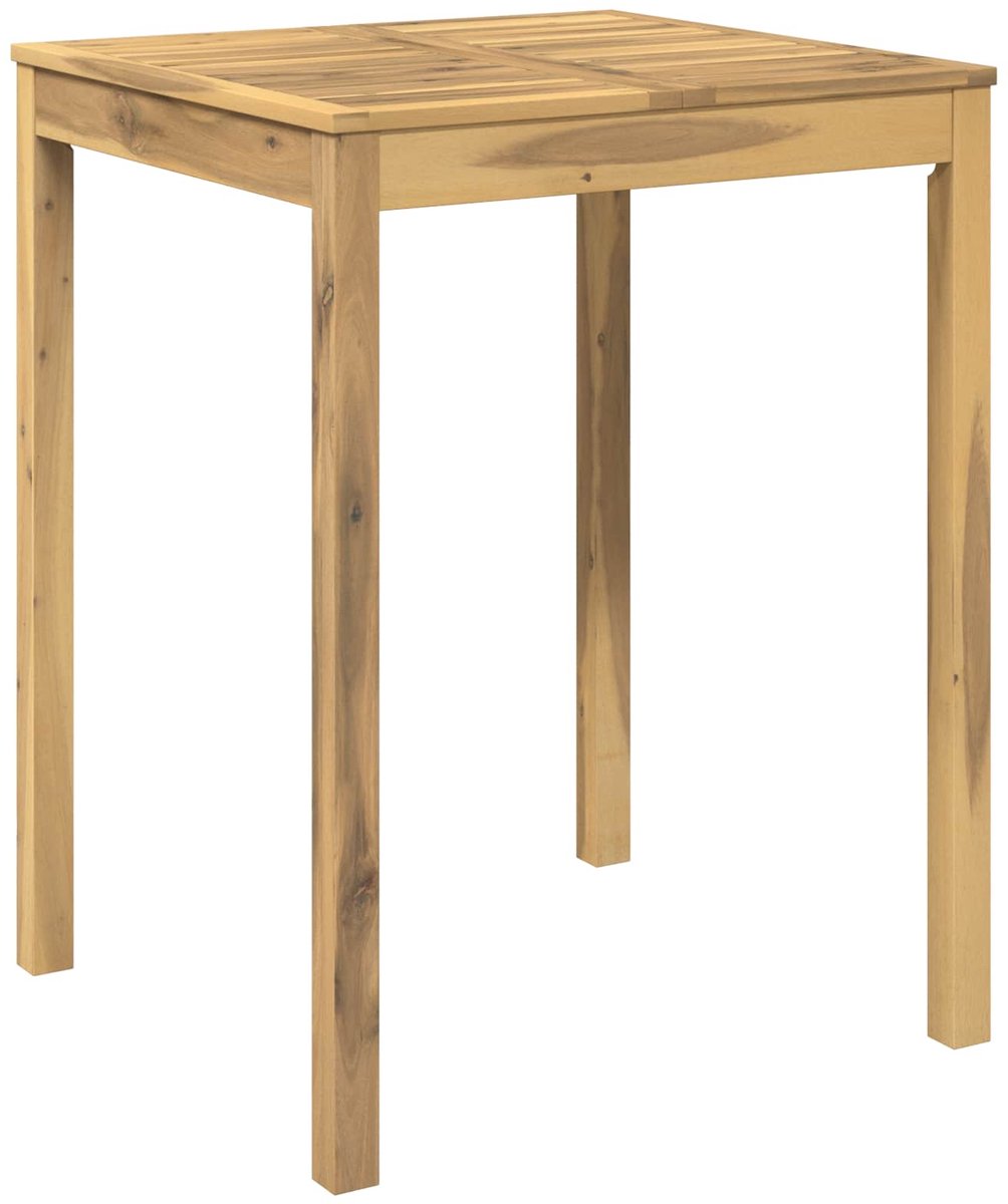 vidaXL Tuin - Bar - Tafel - LAREN - Witgewassen - 80 - x - 80,5 - x - 105 - cm