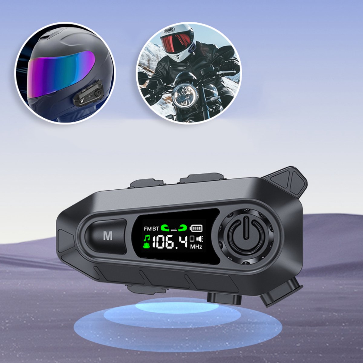 48 Uur Batterijduur En AI-Assistent – IPX6 Waterdichte Bluetooth-Fietsheadset – Bluetooth 5.4 En Harde En Zachte Microfoon – Handsfree Bellen – Voor Integraalhelmen En Jethelmen