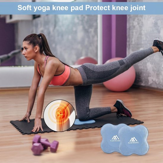 Yoga Kniekussen Set van 2 - Antislip Yoga Mat Ondersteuning Kussen voor Knieën, Handen en Ellebogen - Lichtgewicht en Comfortabel - 20 x 20 cm — afbeelding 4