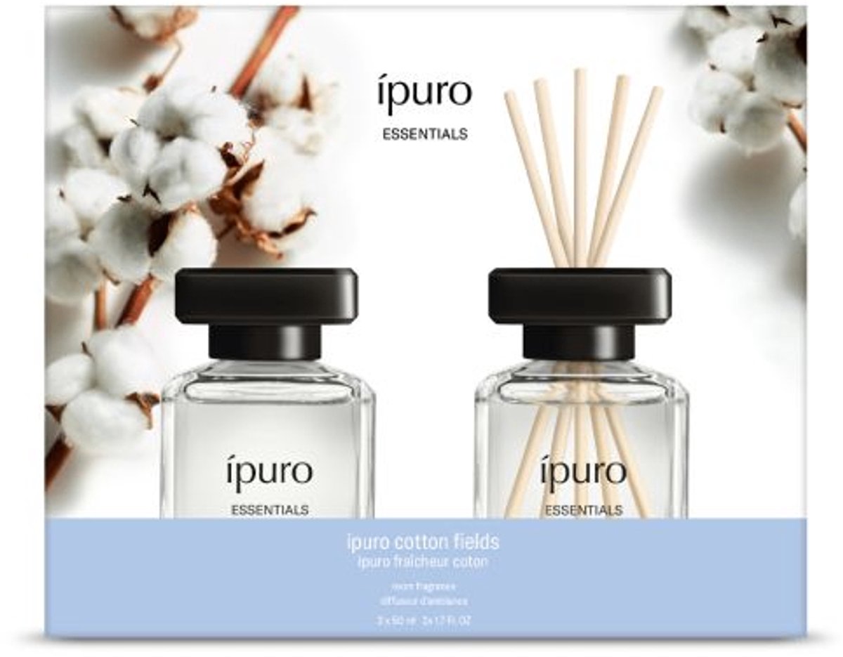 Ipuro Huisparfum Cotton Fields (2 x 50 ml)