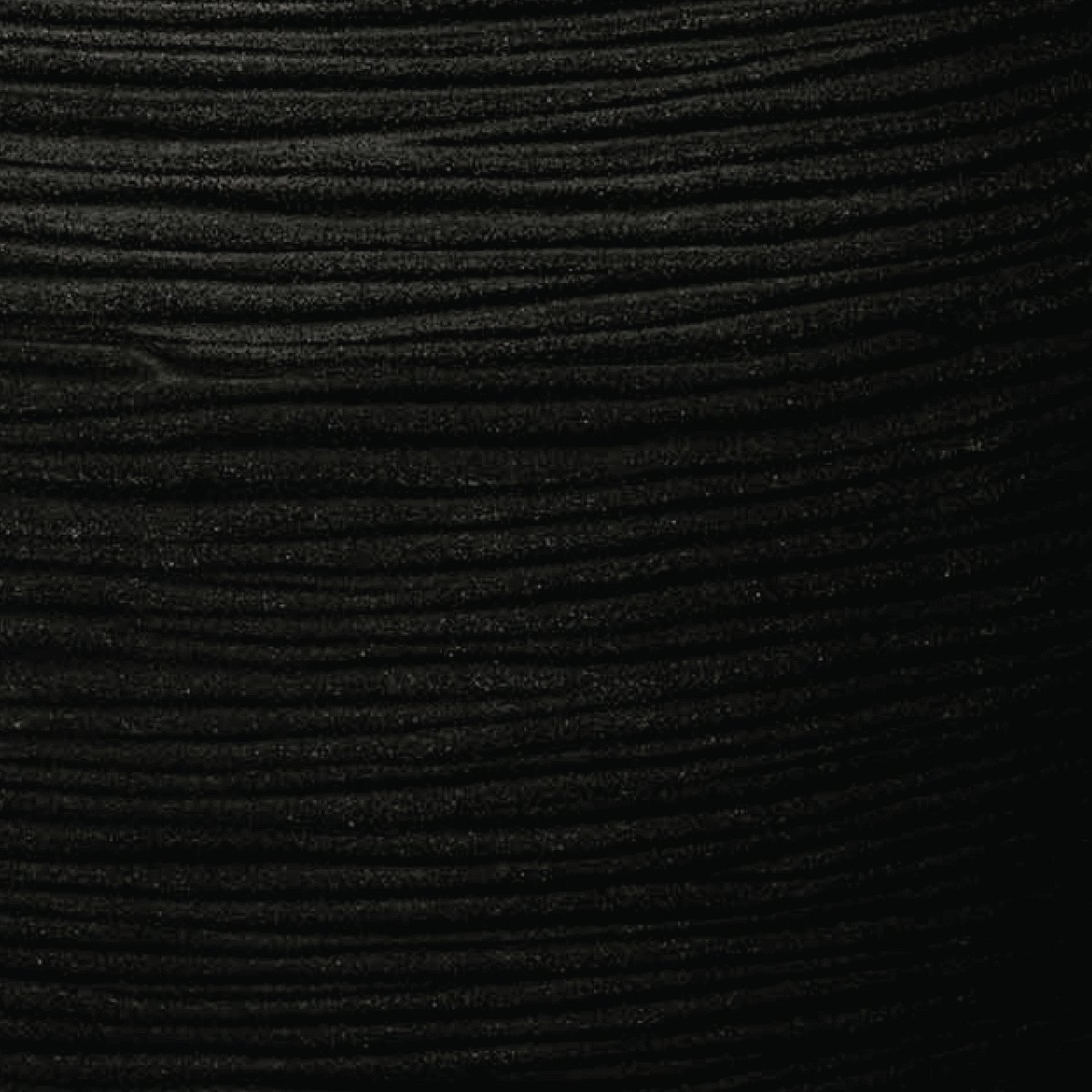 Capi Europe Pot de fleurs carré Rib NL - 40x40 - Noir