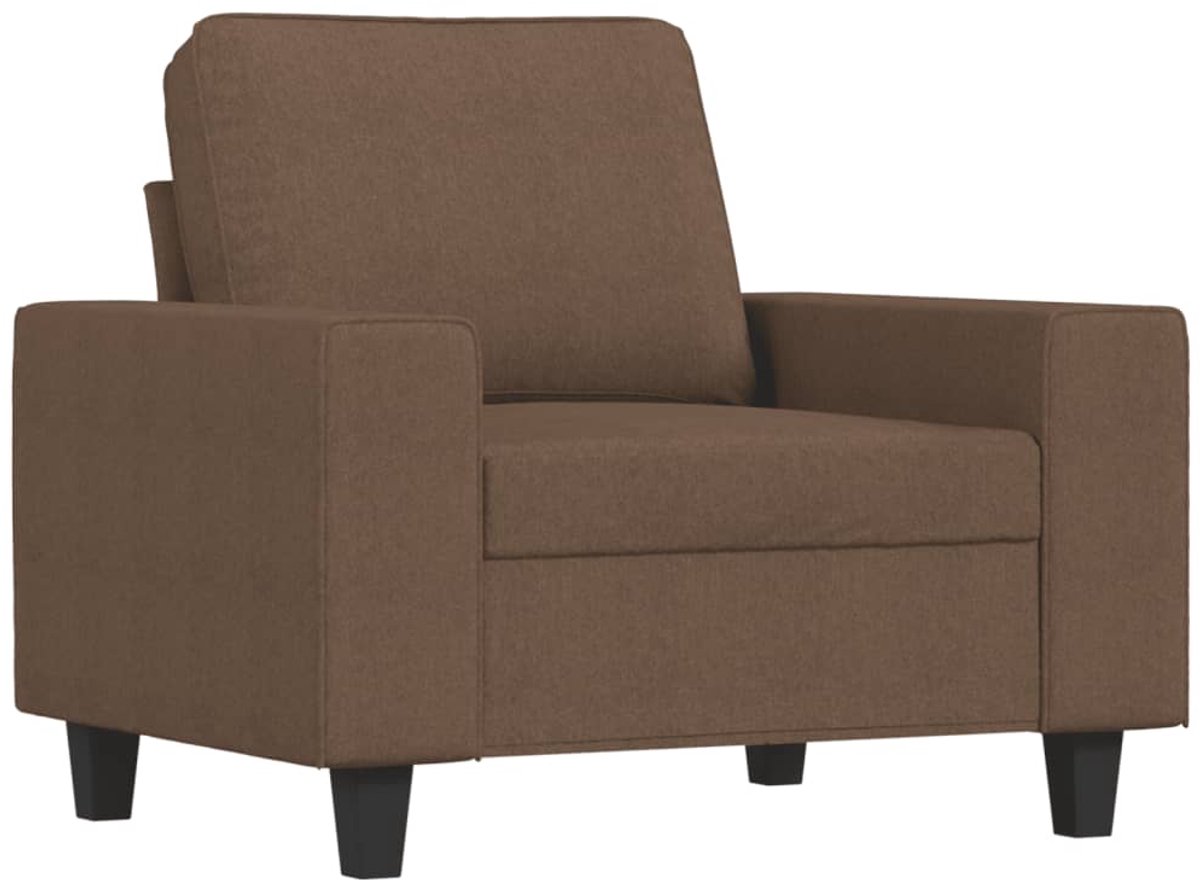 vidaXL Fauteuil - 60 - cm - stof - bruin