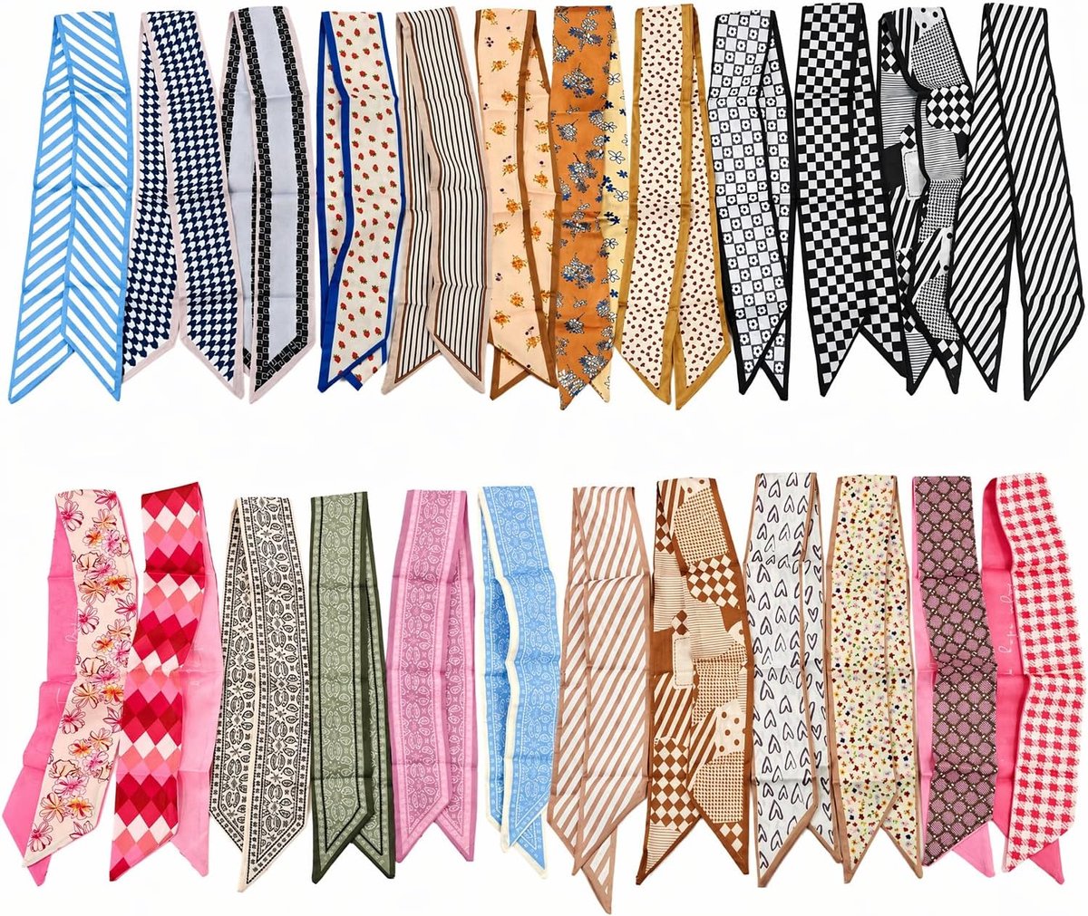 Sjaalset - Boho stijl haar sjaals, nekwraps, mode accessoires voor het decoreren van tassen