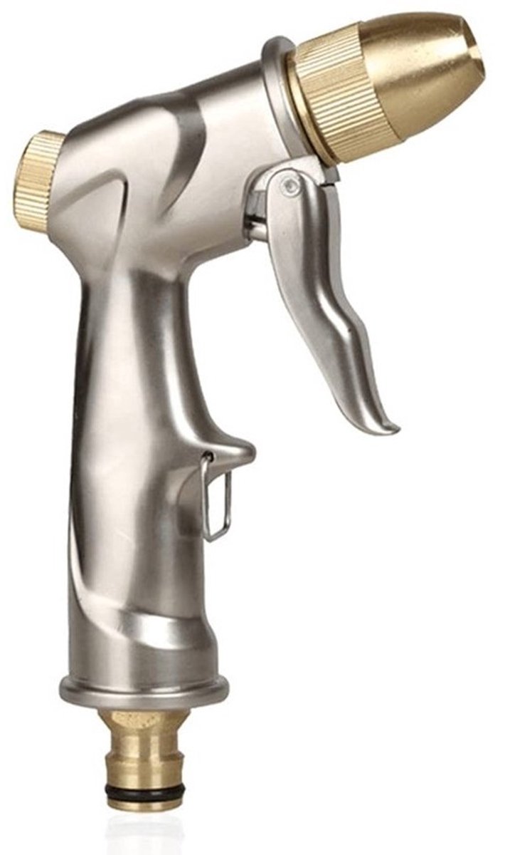 Dailygoody - Tuinslangmondstuk - Heavy Duty - Robuust en duurzaam - Messing - Sproeikop - voor planten en gazon - Geschikt voor tuinliefhebbers - Metal