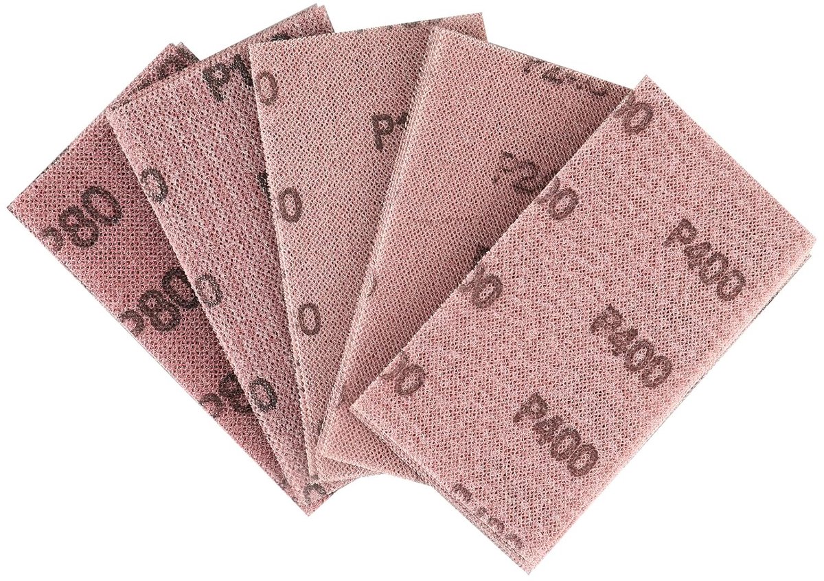 Pack of 25 Net Sanding Strips 70 x 125 mm Sand Sheets Grit P80 P120 P180 P240 P400 Dust Free Sanding Wood Filling - ShopVlot
