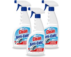 3 x At Home - Clean - Anti Kalk Spray - Snel Resultaat & Reinigt Effectief - 750 ml - Voordeelverpakking - 3 stuks