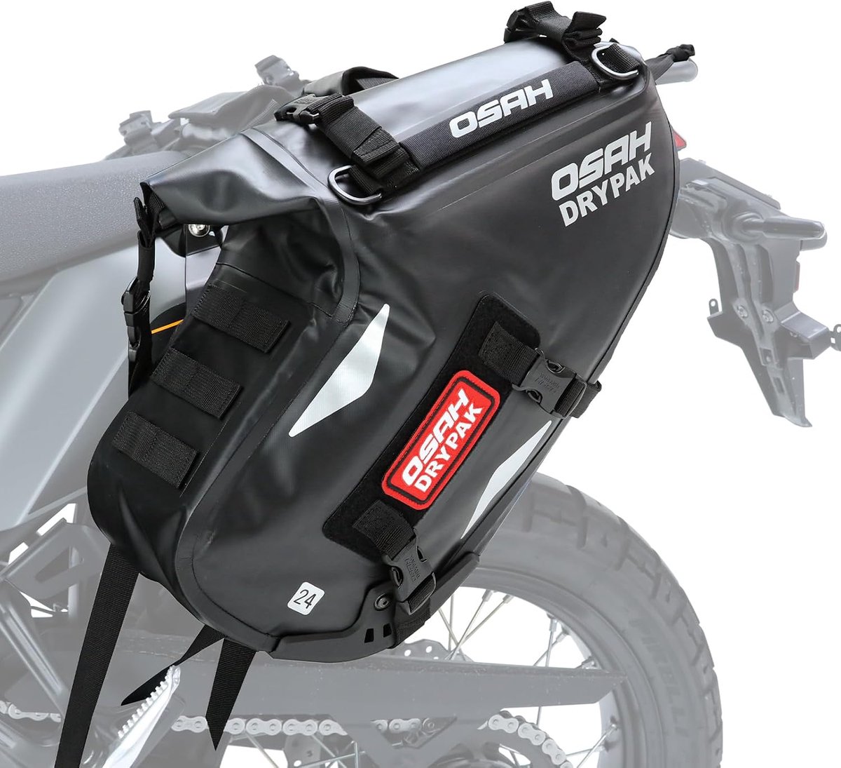 SnelShoppen - Greanthour Waterdichte Zadeltassen voor Motorfiets, Duurzaam Reisgepäck, Anti-Vibratie Panniers 48L - Grote Inhoud Staartzakken voor Avo