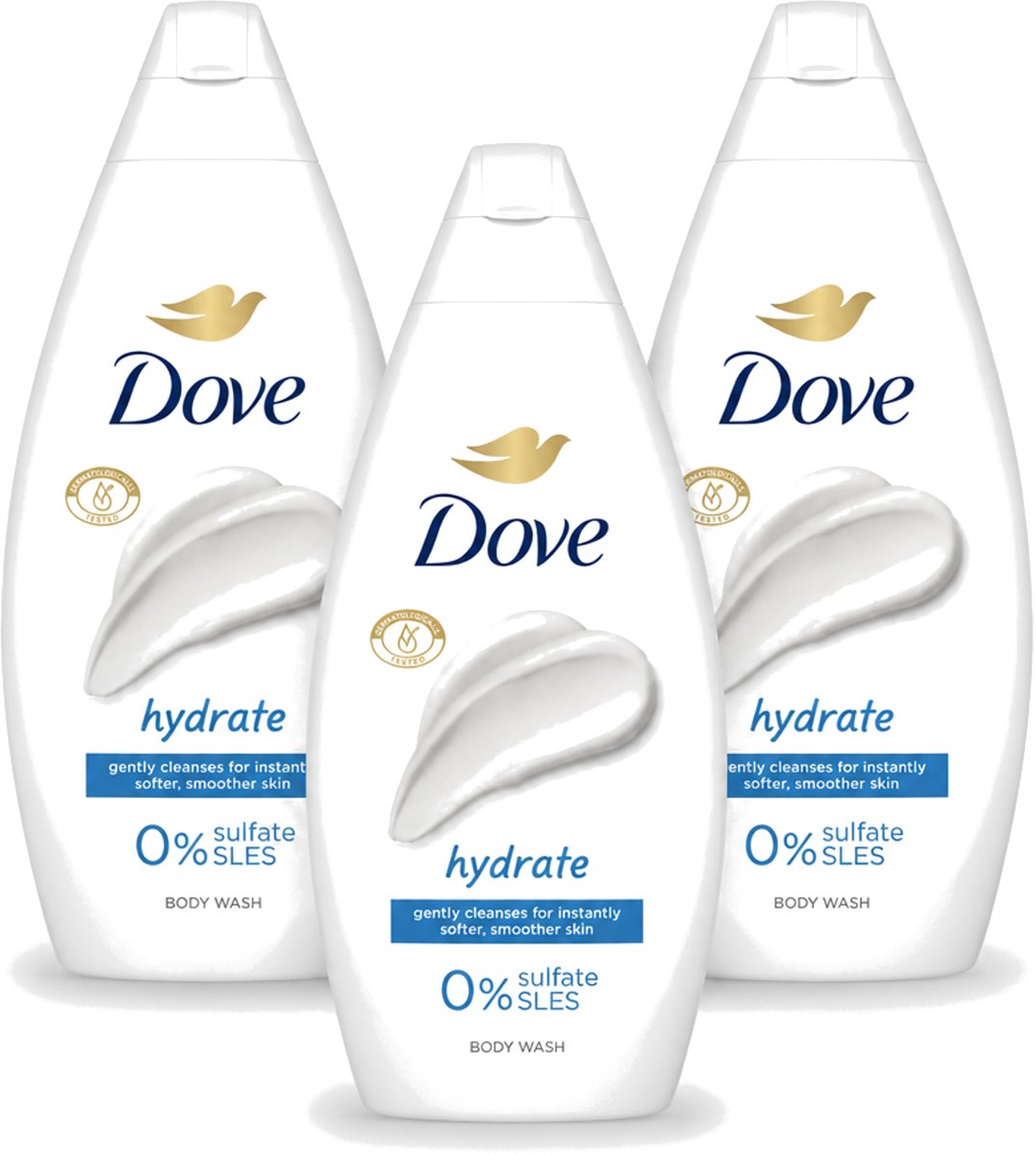 3 x Dove – Douchegel – Hydrate – 450 ml - Voordeelverpakking - 3 stuks