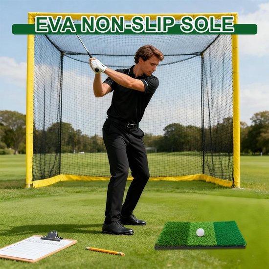 3-in-1 Golf Oefenmat 60 x 30 cm, Geschikt voor Indoor en Outdoor Training, Ideaal voor Driving, Chipping en Putting Oefeningen van Merkloos — afbeelding 3