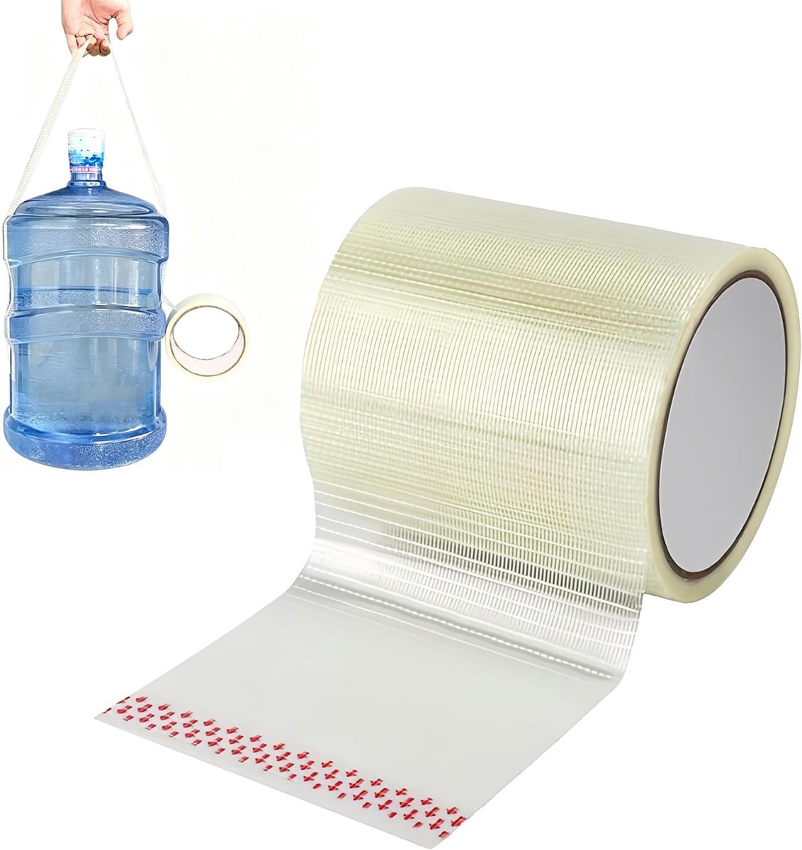 Transparante reparatietape 12,2 m x 8 cm, waterdichte en scheurvaste zelfklevende tape voor caravanluifel, tent - ShopVlot