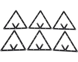 Dailygoods- Biljartrek 6-Piece Set - Magic Rack - Perfect voor 8-Bal/9-Bal/10-Bal - Professioneel/Thuisgebruik - Duurzaam/Precisie - Biljartset