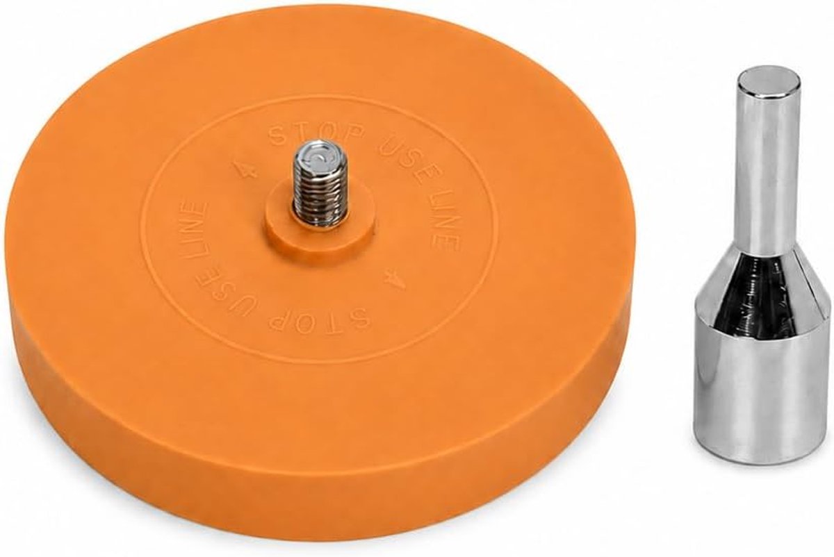 2 stuks folie-gum rubber met adapter en bekleding, voor accuschroevendraaier