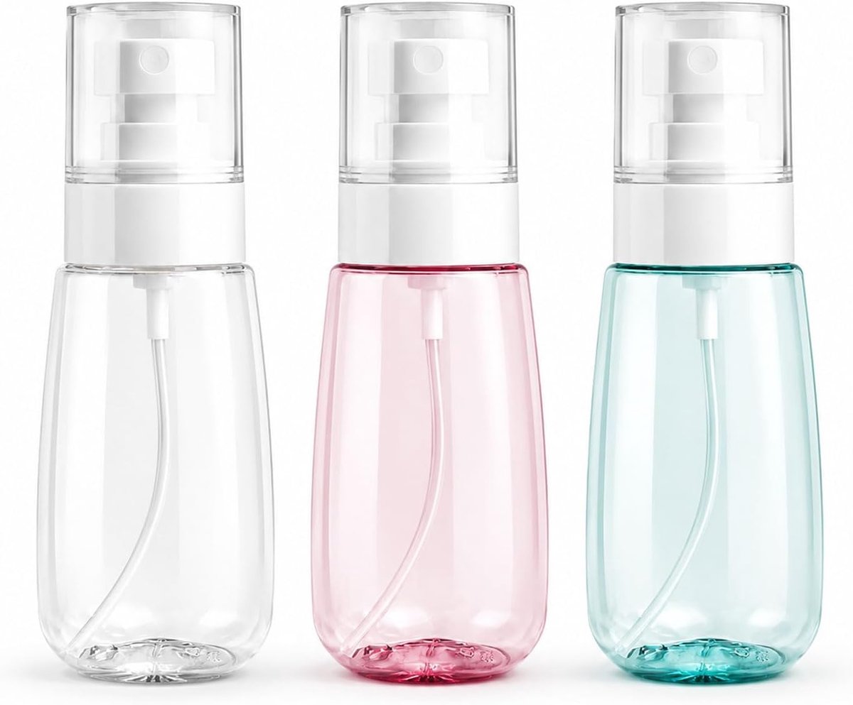 Mini sprayflessen 3 stuks 60 ml reisverstuiver