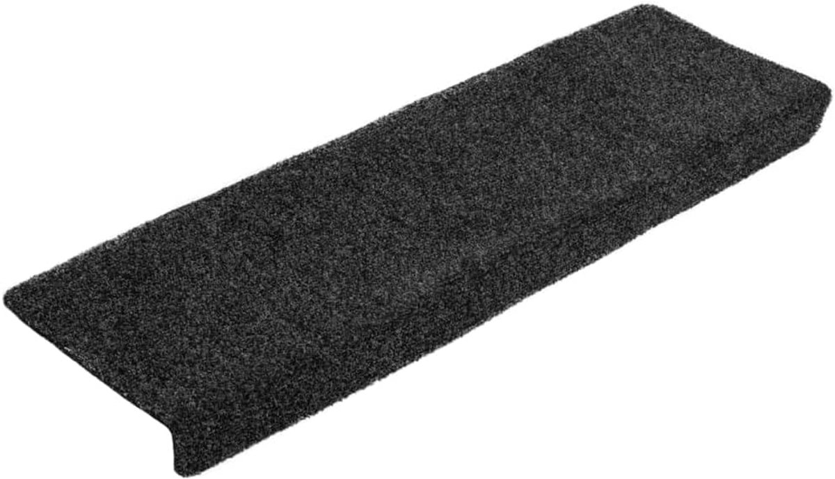 Trapmatten Zelfklevend 10 Stuks 65x21x4 cm Donkergrijs