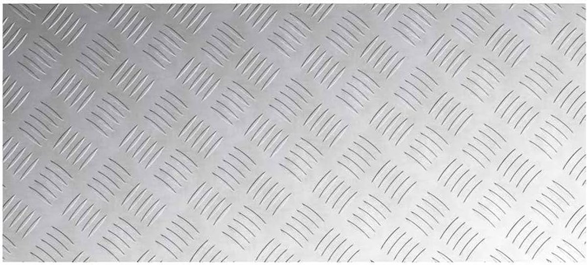 Trap Tred Rechthoekig 4 Stuks Zilver 90x40 cm