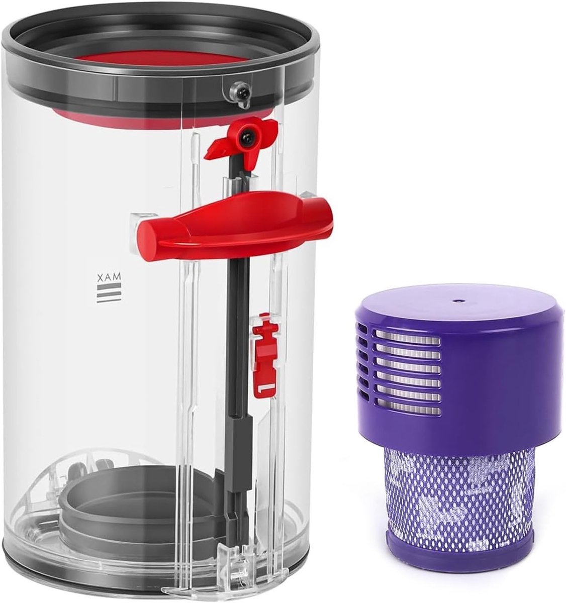 Accessoires voor de onderste manddeksel voor Dyson V10, inclusief HEPA-filter en transparante stofcontainer, hoogwaardige vervangingsonderdelen voor stofzuigers