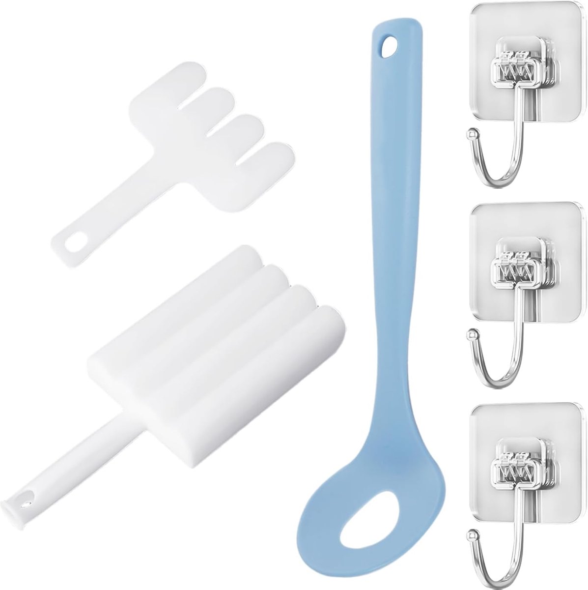 1 Meatball Machine, 1 Meatball Spoon, 3 Hooks, Meatball Machine, Meatball Tools, Shrimp Scraper, Meatball Mold - ShopVlot