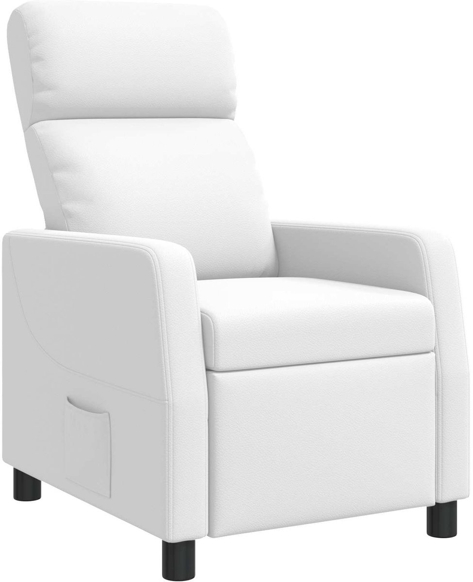 vidaXL Recliner - Wit - Kunstleer