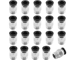20pcs PC4-M10 Pneumatic Jack, Straight, Hot End Coupling for Extruder Compatible - ShopVlot