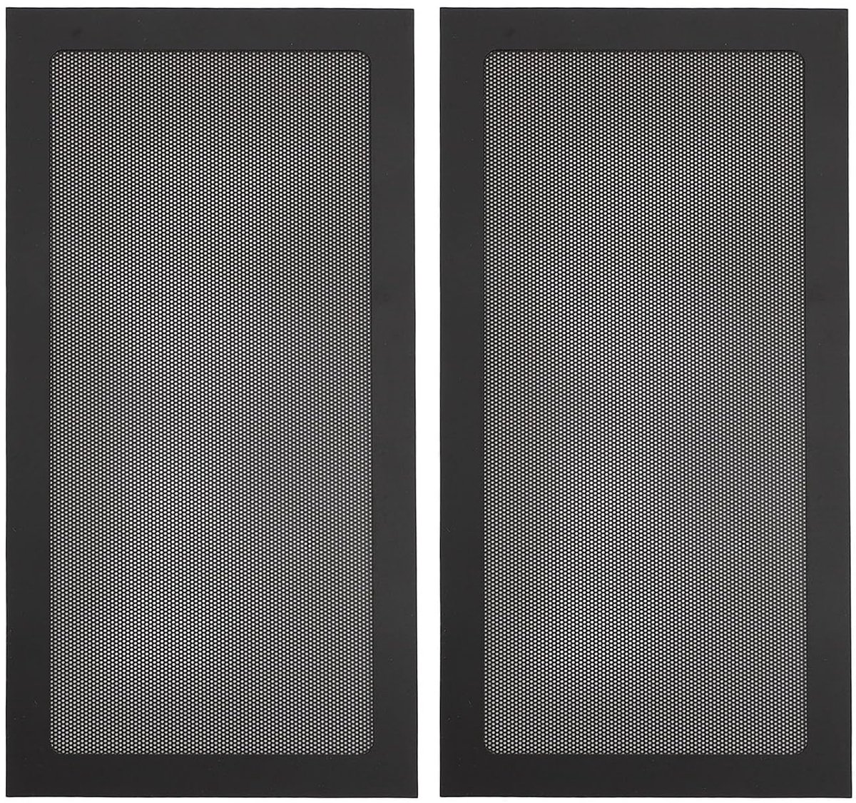 140 X 280 Mm PC-behuizingsstofnetfilter, 2 stuks, PVC, stofdichte netfilterafdekking, magneetzuignapmontage, computerbehuizingsventilator, stoffilter voor voedingsventilatorventilatie