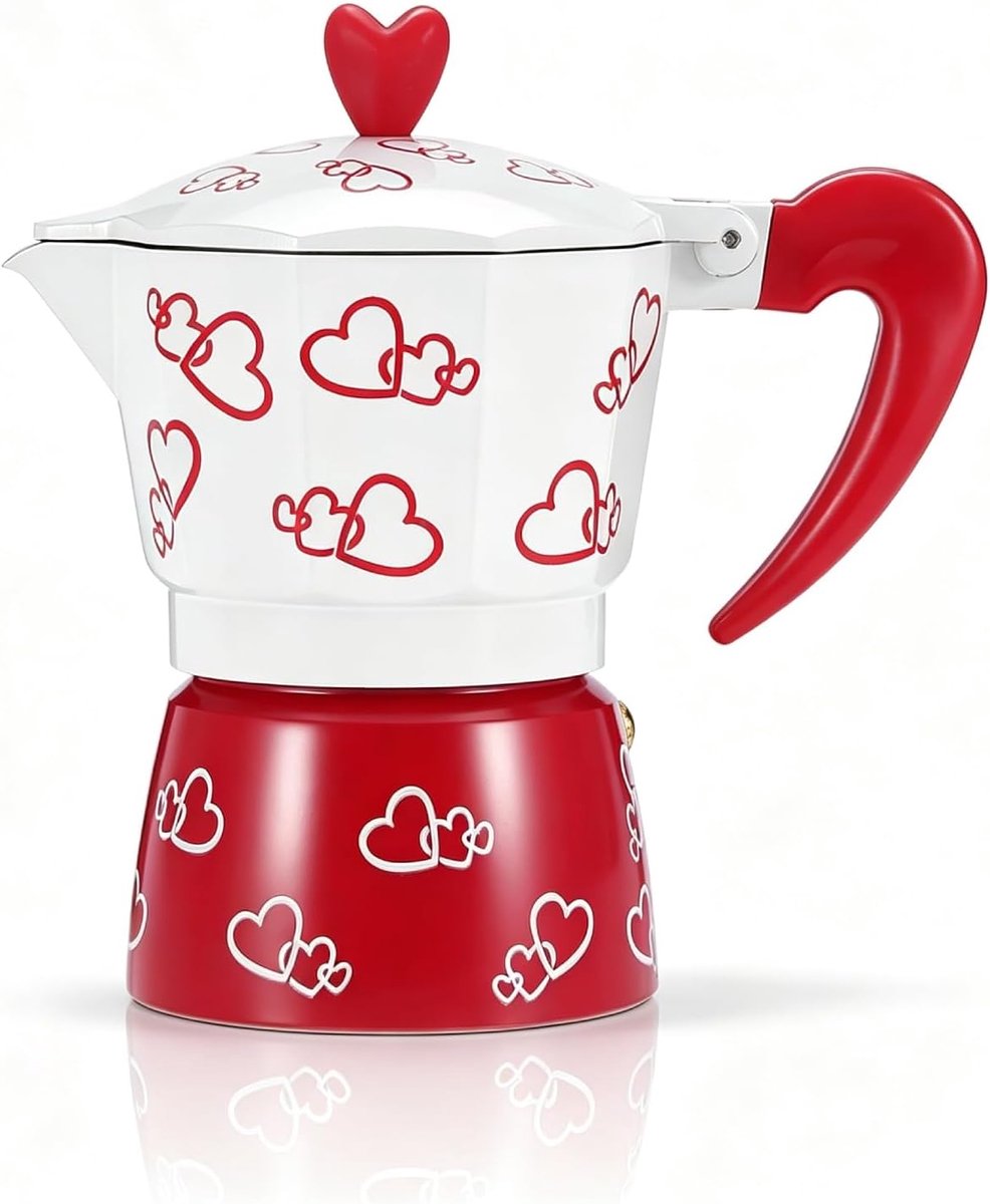 Pot Kookplaat, Aluminium Kookplaat Espresso Maker Italiaans Koffiezetapparaat Mokka Pot Cubaanse Koffie Percolator Machine Voor Cappuccino, Latte(L)