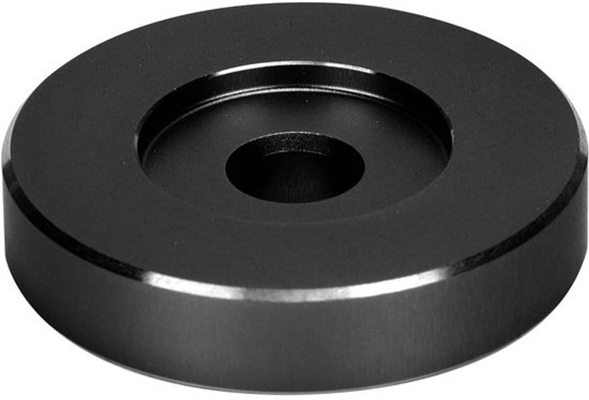 Platenspeler Dome 45 Speed Adapter 45 RPM - Groot gat conversieblad - Zwarte klemadapter