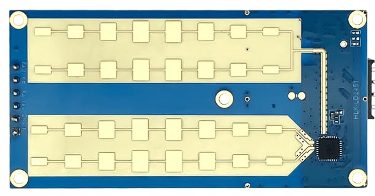 24 GHz radarmodule voor afstands- en snelheidsmetingen | Hooggevoelige voertuigstatussensor | 100 m bereik | FMCW dodehoekassistent en slimme Gat-controle