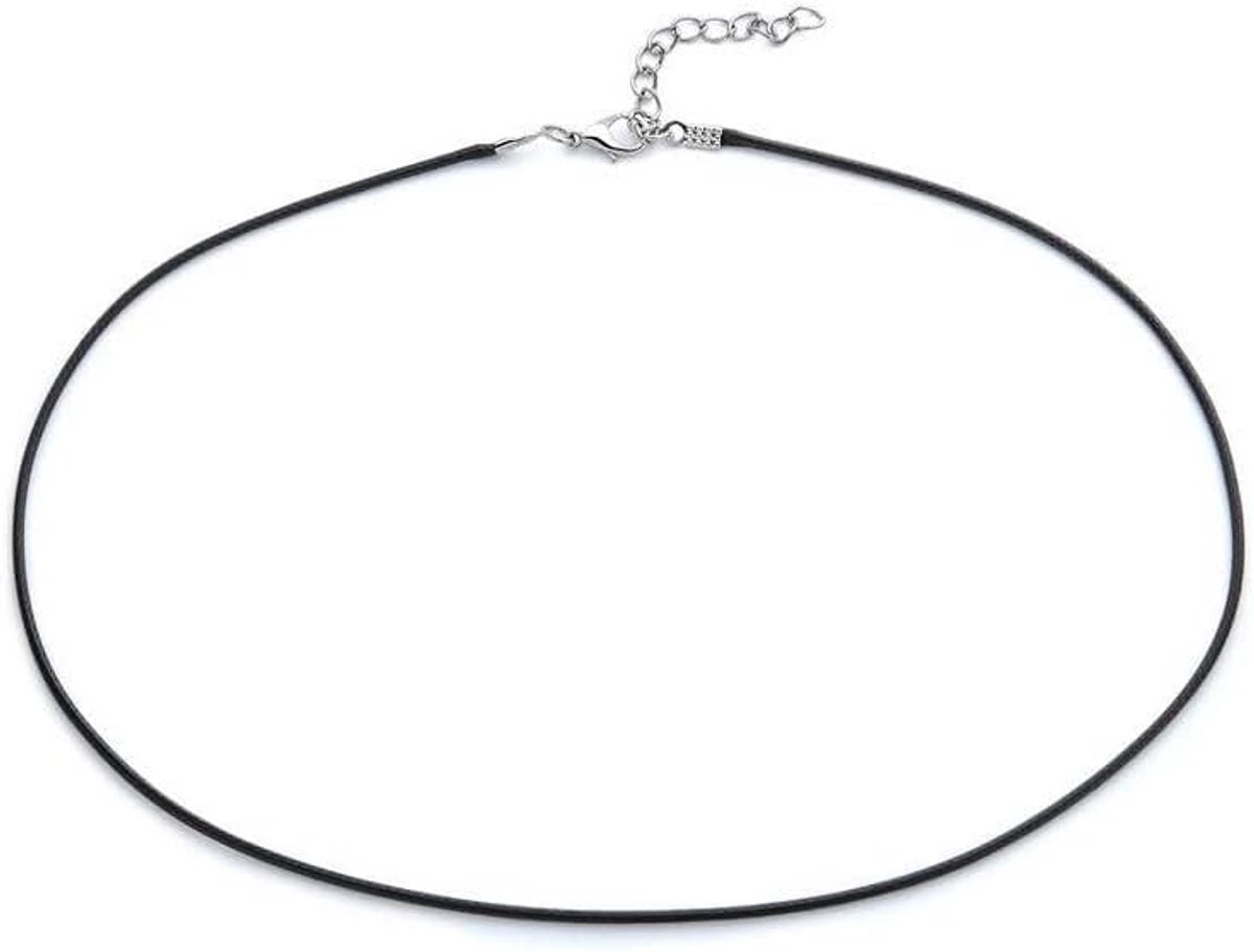Unisex Necklace with Faux Leather Cord 1 mm x 54 cm ET142 Standard Faux Leather Without Object, STANDARD, Faux - ShopVlot
