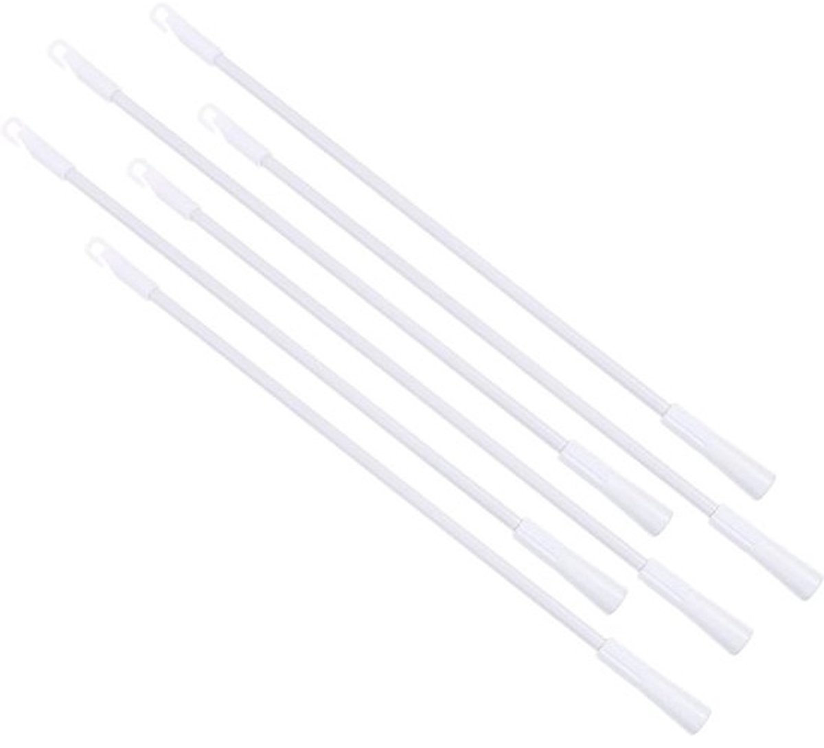 Stokken voor jaloezieën - Gordijnaccessoires - Reparatie van raambekleding - Aluminiumlegering - 6 stuks - 43 cm - Wit