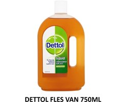 Dettol Antiseptische Vloeistof - 500ml - Desinfectiemiddel voor Wonden en Oppervlakken - Doodt 99,9% van de Bacteriën en Ziektekiemen - Hygiënische Bescherming Met Kajal Sticker