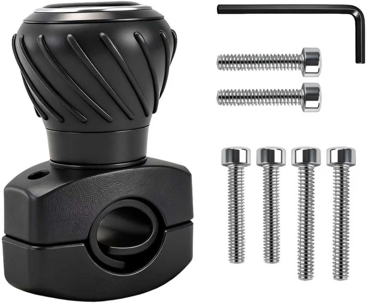 Stuurknop spinner 360° stuurhulp, stuurwiel draaiknop, stuurknop tractor, stuurknop stuurhulp, universele ergonomische stuurknop voor auto, tractor, vrachtwagen, auto's en gazontractor