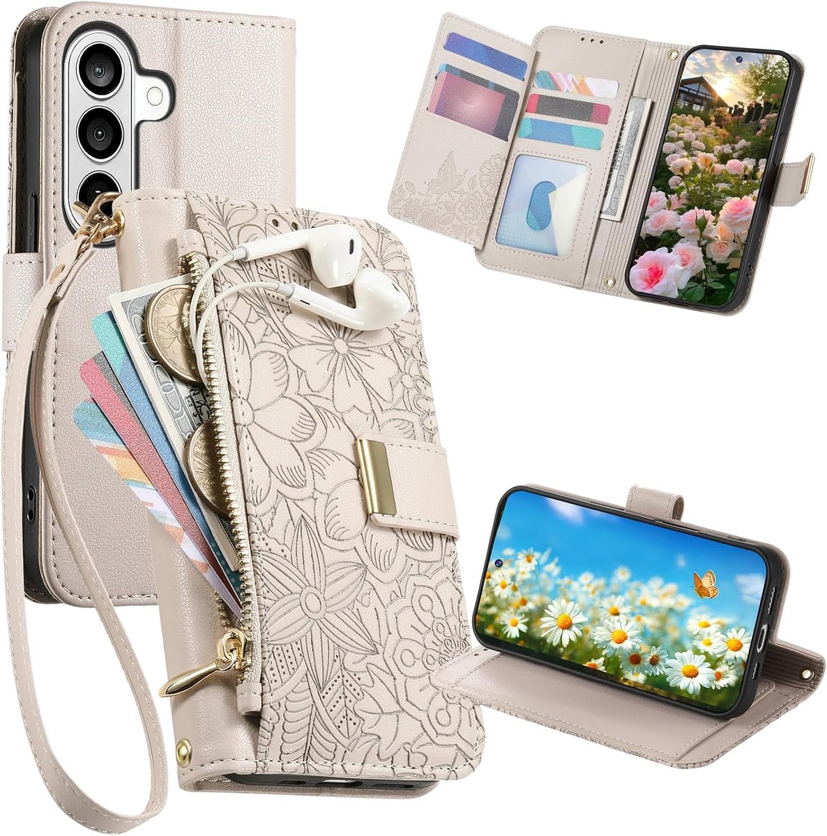 Hoesje voor Samsung Galaxy A37 met Polsband HYY Wit