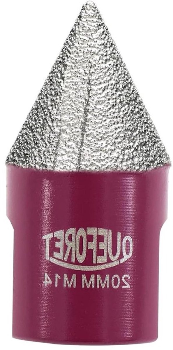 Diamantfrees - Schuurfrees - Gaten Bewerken - Vacuüm Gesoldeerd - 20 mm M14 - Zilverkleurig