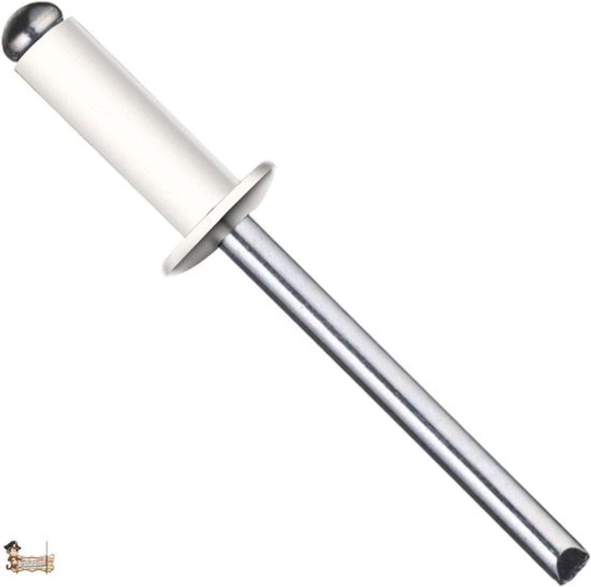 Pop-klinknagels DIN 7337 - aluminium en staal, ronde kop, blind - 100 stuks (4,8 x 16 mm)