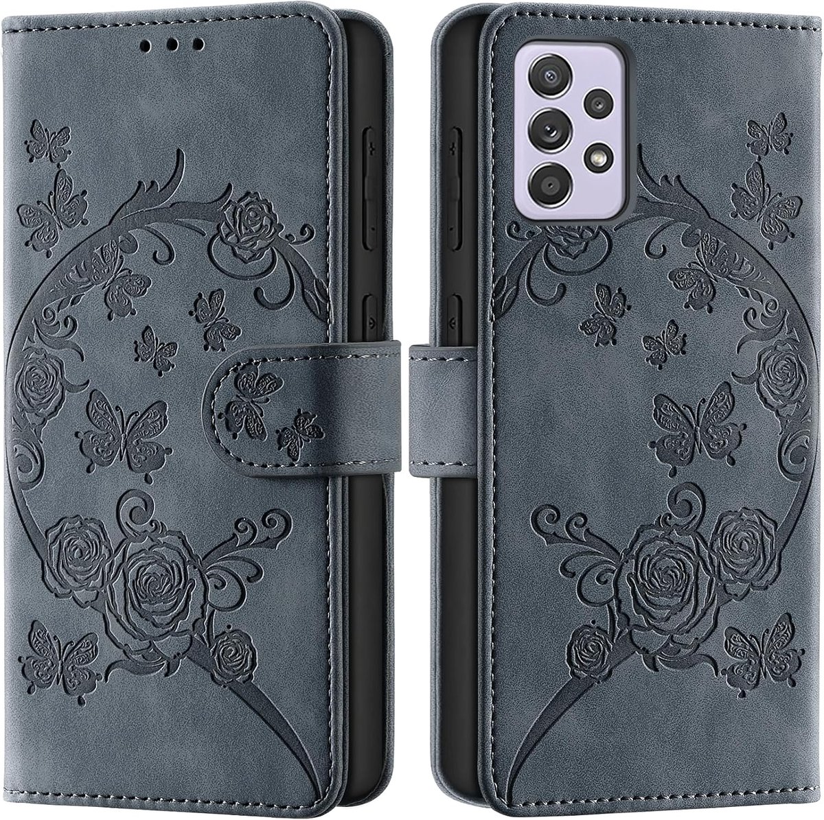 Hoesje voor Samsung Galaxy A33 5G, Grauw Lila