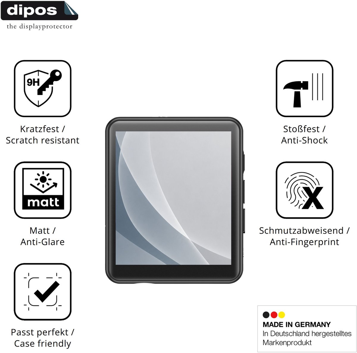 dipos – 2x Matte Pantserfolie geschikt voor Joliker M5-2158 | 9H Screenprotector